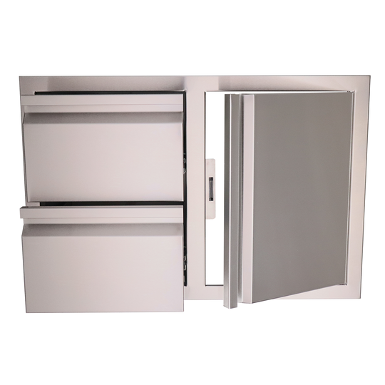 Double Drawer / Door Combo