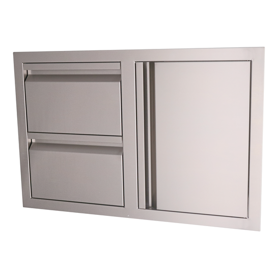 Double Drawer / Door Combo